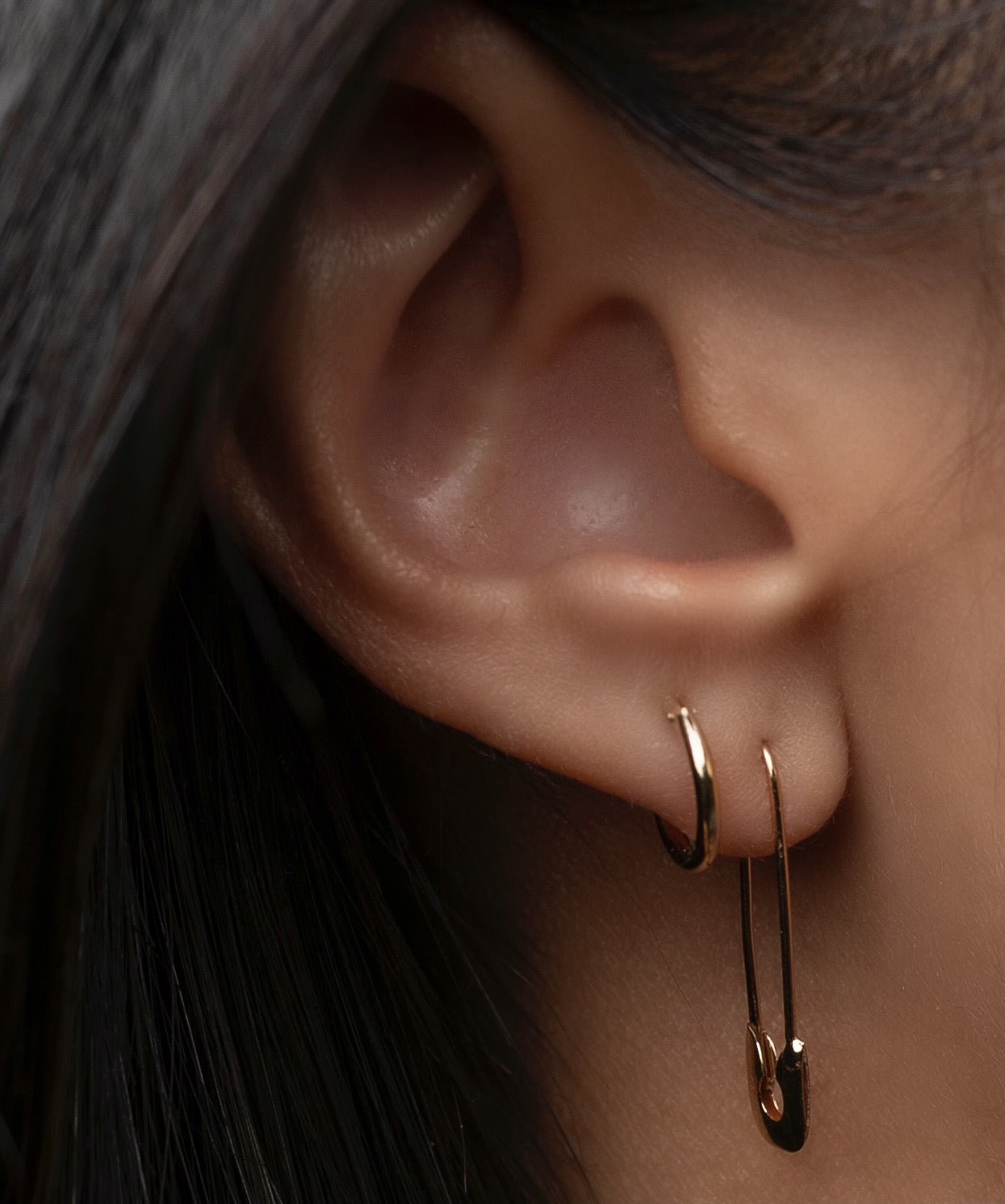 Safety Pin Earrings | Chloe Rebecca